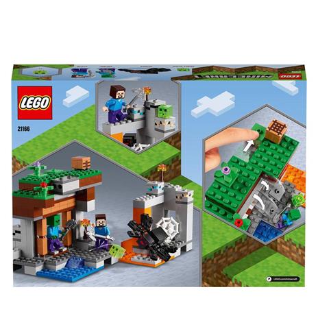 LEGO Minecraft 21166 La Miniera Abbandonata, Set Costruzioni, Grotta di Zombi, Slime Vivente, Steve e Figure di Ragno - 9