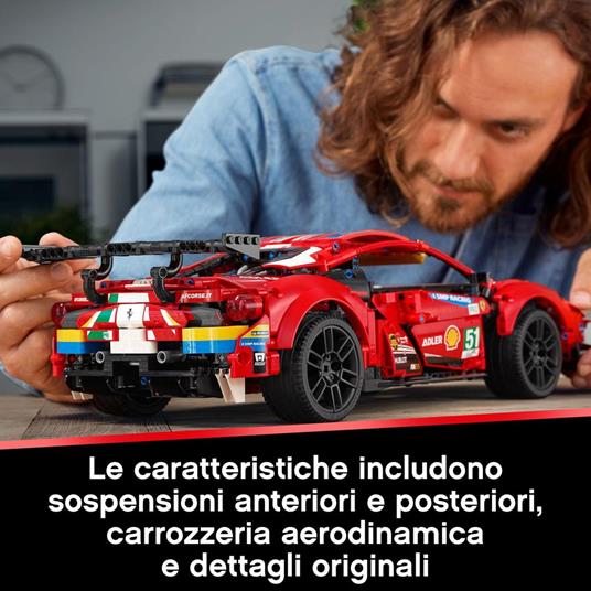LEGO Technic (42125). Ferrari 488 GTE "AF Corse #51" - 3