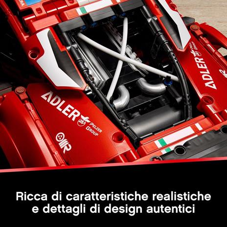 LEGO Technic 42125 Ferrari 488 GTE AF Corse #51, Modello Auto Sportiva da Corsa, Set da Collezione per Adulti - 6
