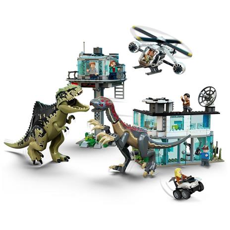 LEGO Jurassic World 76949 lAttacco del Giganotosauro e del Terizinosauro, Giochi per Bambini dai 9 Anni con Dinosauri - 7