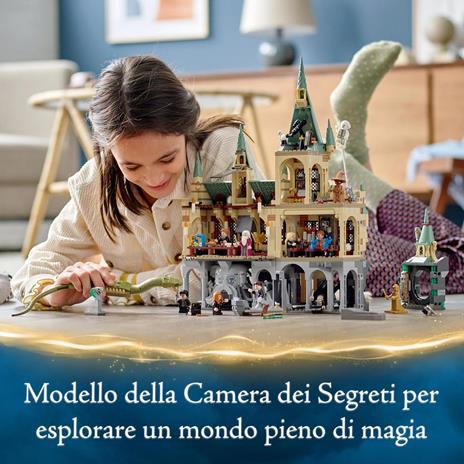 LEGO Harry Potter 76389 La Camera dei Segreti di Hogwarts, Castello Giocattolo Modulare con Sala Grande e Minifigure d'Oro - 3