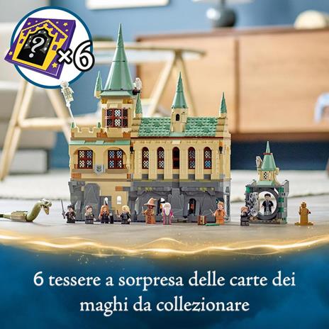 LEGO Harry Potter 76389 La Camera dei Segreti di Hogwarts, Castello Giocattolo Modulare con Sala Grande e Minifigure d'Oro - 8