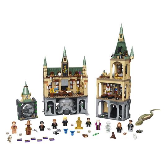 LEGO Harry Potter 76389 La Camera dei Segreti di Hogwarts, Castello Giocattolo Modulare con Sala Grande e Minifigure d'Oro - 10