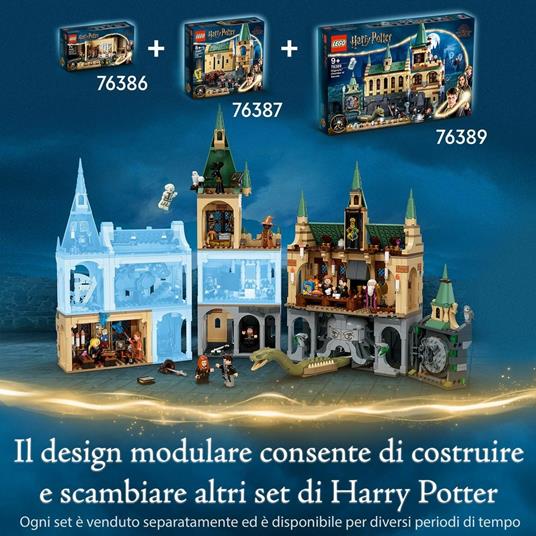 LEGO Harry Potter 76389 La Camera dei Segreti di Hogwarts, Castello  Giocattolo Modulare con Sala Grande e Minifigure d'Oro - LEGO - Harry Potter  - TV & Movies - Giocattoli