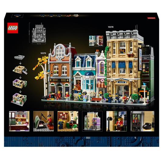 LEGO 10278 Icons Stazione di Polizia, Set Costruzioni per Adulti, Modellino da Costruire di Caserma, Idee Regalo Fai da Te - 10