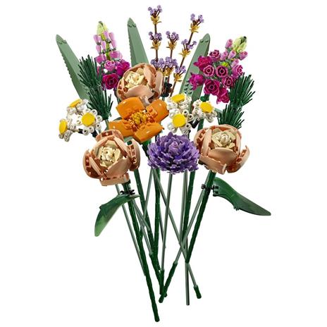 LEGO Icons 10280 Bouquet di Fiori, Piante Artificiali, Costruzione in Mattoncini, Decorazioni Casa, Hobby Creativi per Adulti - 8