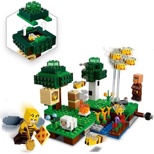 LEGO Minecraft 21165 La Fattoria delle Api, Set di Costruzione con Apicoltore e Pecora, Giocattoli per Bambini - 4
