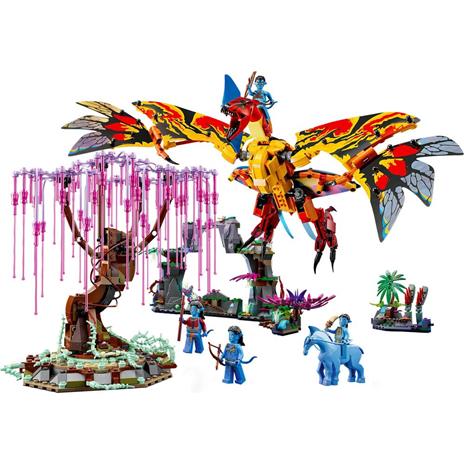 LEGO Avatar 75574 Toruk Makto e l’Albero delle Anime, Pandora con Elementi Fluorescenti, Minifigure, Figura Animale Direhorse - 7