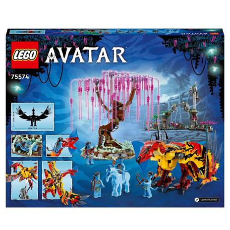 LEGO Avatar 75574 Toruk Makto e l’Albero delle Anime, Pandora con Elementi Fluorescenti, Minifigure, Figura Animale Direhorse - 8