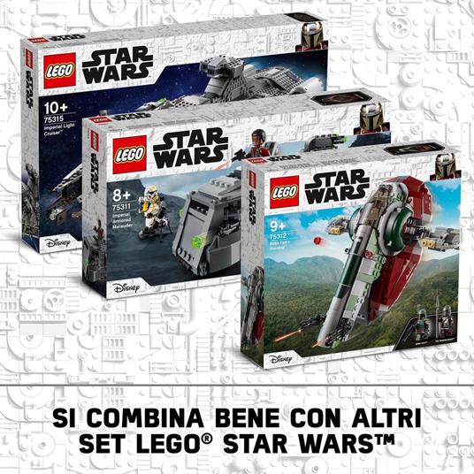 LEGO Star Wars 75312 Astronave di Boba Fett, Set da Costruzione con 2 Personaggi, Giocattoli Bambino dai 9 Anni, Idee Regalo - 6