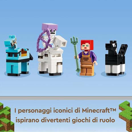 LEGO Minecraft 21171 La Scuderia, Fattoria Giocattolo con la Minifigure dello Scheletro a Cavallo, Giochi per Bambini - 3