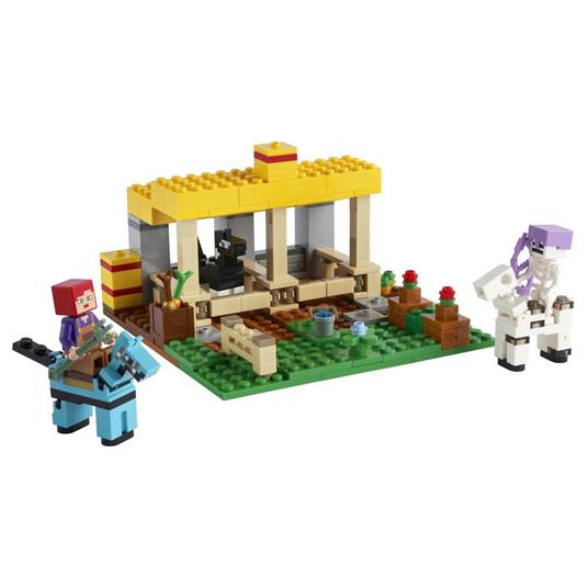 LEGO Minecraft 21171 La Scuderia, Fattoria Giocattolo con la Minifigure dello Scheletro a Cavallo, Giochi per Bambini - 7