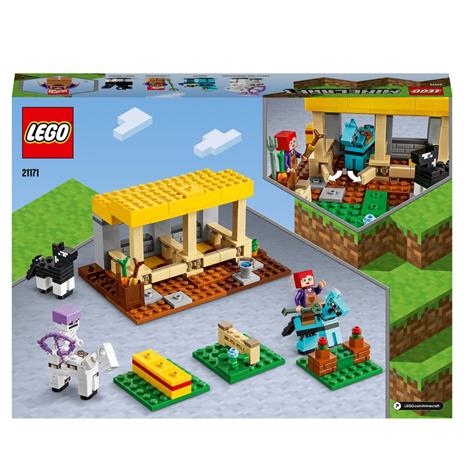 LEGO Minecraft 21171 La Scuderia, Fattoria Giocattolo con la Minifigure dello Scheletro a Cavallo, Giochi per Bambini - 8