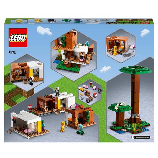 LEGO Minecraft 21174 La Casa sull'Albero Moderna, Giocattoli per Bambini con il Personaggio di Charged Creeper - 8