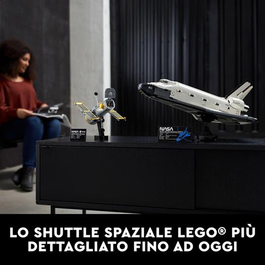 LEGO Icons 10283 NASA Space Shuttle Discovery, Set Fai da Te per Adulti, Modellino da Costruire con Telescopio Hubble - 8