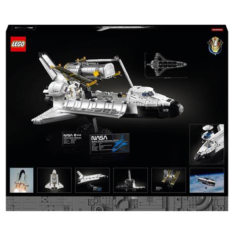 LEGO Icons 10283 NASA Space Shuttle Discovery, Set Fai da Te per Adulti, Modellino da Costruire con Telescopio Hubble - 11
