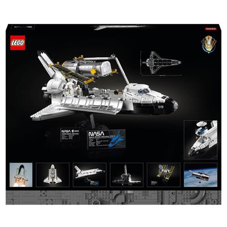 LEGO Icons 10283 NASA Space Shuttle Discovery, Set Fai da Te per Adulti, Modellino da Costruire con Telescopio Hubble - 12