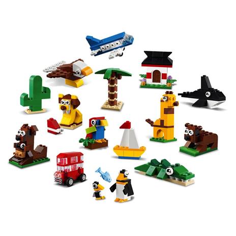 LEGO Classic 11015 Giro del Mondo, Set Mattoncini da Costruzione per Bambini di 4 Anni, Include una Mappa da Parete Colorata - 3