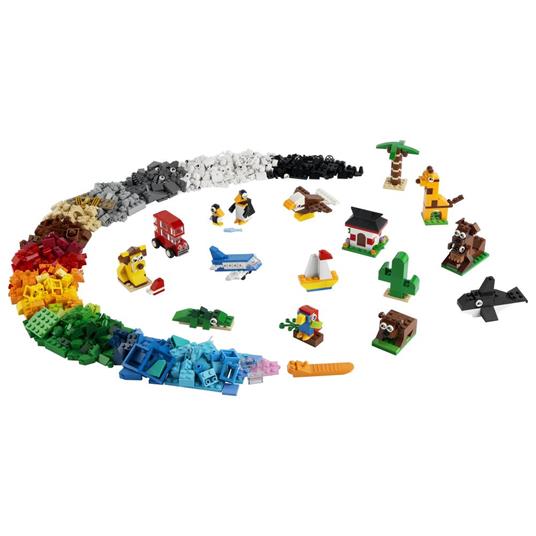 LEGO Classic 11015 Giro del Mondo, Set Mattoncini da Costruzione per Bambini di 4 Anni, Include una Mappa da Parete Colorata - 7