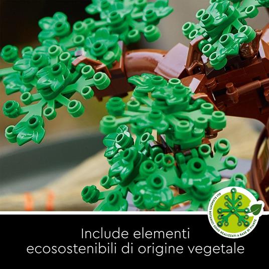 LEGO Icons 10281 Albero Bonsai, Piante Artificiali, Costruzione in Mattoncini, Decorazioni Casa, Hobby Creativi per Adulti - 7