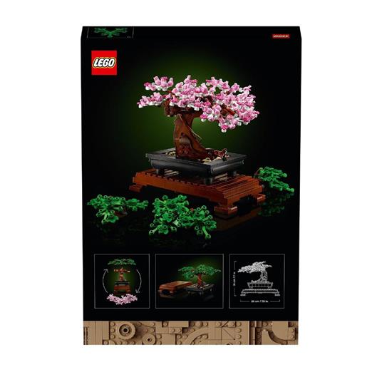 LEGO Icons 10281 Albero Bonsai, Piante Artificiali, Costruzione in  Mattoncini, Decorazioni Casa, Hobby Creativi per Adulti - LEGO - Icons -  Edifici e architettura - Giocattoli