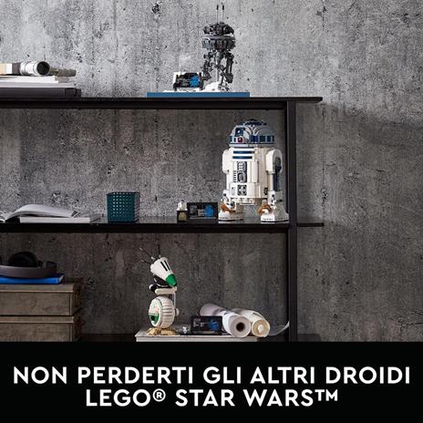 LEGO Star Wars 75308 R2-D2 Droide da Costruzione per Adulti, Modello da Esposizione con Spada Laser di Luke Skywalker - 6
