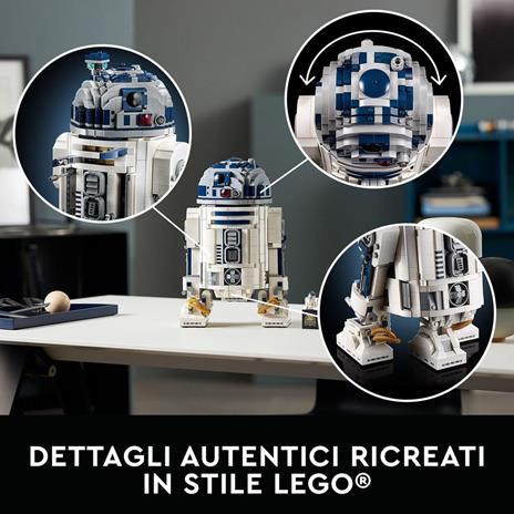 LEGO Star Wars 75308 R2-D2 Droide da Costruzione per Adulti, Modello da Esposizione con Spada Laser di Luke Skywalker - 3