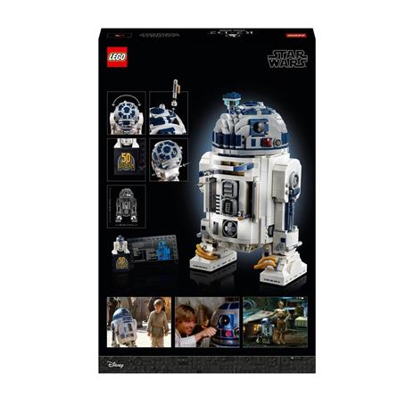 LEGO Star Wars 75308 R2-D2 Droide da Costruzione per Adulti, Modello da Esposizione con Spada Laser di Luke Skywalker - 8