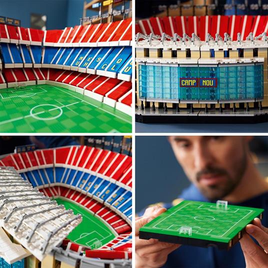 LEGO Icons 10284 Camp Nou - FC Barcelona, Grande Set dello Stadio di Calcio, Modellino da Costruire per Adulti, Idea Regalo - 5