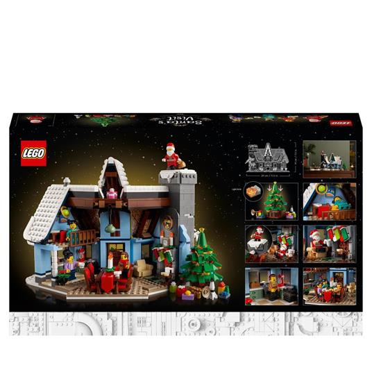 LEGO Icons 10293 La Visita di Babbo Natale, Set di Costruzioni per Adulti e  Famiglie, Decorazioni Natalizie per la Casa