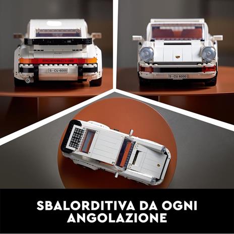 LEGO Icons 10295 Porsche 911, Set Costruzioni per Adulti, Auto da Corsa, Modello da Collezione Turbo Targa 2 in 1 - 5
