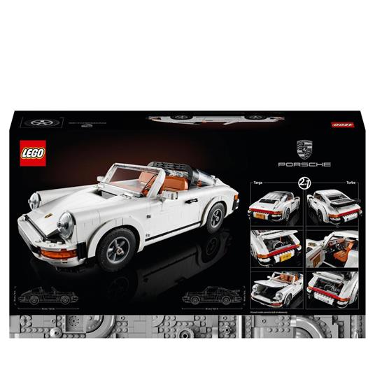 LEGO Icons 10295 Porsche 911, Set Costruzioni per Adulti, Auto da Corsa, Modello da Collezione Turbo Targa 2 in 1 - 8