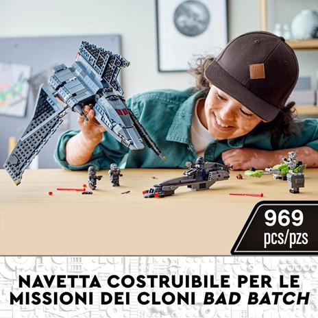LEGO Star Wars 75314 Shuttle di Attacco The Bad Batch, Set da Costruzione con 5 Personaggi Cloni e Droide Gonk, Giocattoli - 2