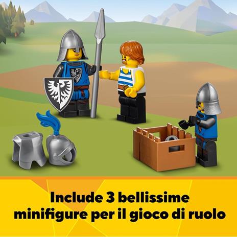 LEGO Creator 31120 3 in 1 Castello Medievale, Torre e Mercato con Catapulta e Drago Giocattolo, Include 3 Minifigure - 5