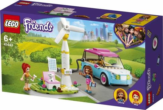 LEGO Friends 41443 LAuto Elettrica di Olivia, Macchinina Giocattolo, Giochi per Bambina e Bambino dai 6 Anni in su - 11