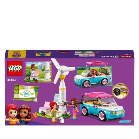 LEGO Friends 41443 LAuto Elettrica di Olivia, Macchinina Giocattolo, Giochi per Bambina e Bambino dai 6 Anni in su - 8