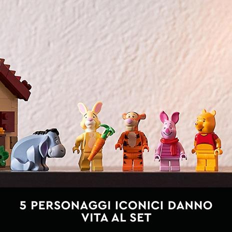 LEGO Ideas 21326 Disney Winnie the Pooh, Set per Adulti, Idea Regalo con Minifigure di Pimpi e Personaggio di Ih-Oh - 8