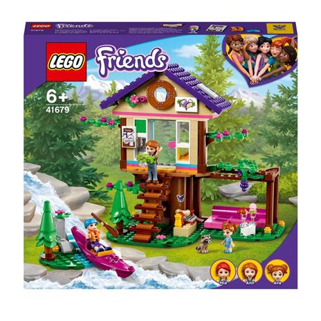LEGO Friends 41679 La Baita nel Bosco, Casa Giocattolo sull'Albero, Set di Costruzioni con Mini Bamboline, Giochi per Bambini