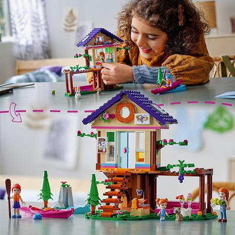 LEGO Friends 41679 La Baita nel Bosco, Casa Giocattolo sull'Albero, Set di Costruzioni con Mini Bamboline, Giochi per Bambini - 2