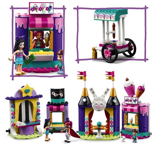 LEGO Friends 41687 Gli Stand del Luna Park Magico, Costruzioni per Bambini dai 6 Anni con 2 Mini Bamboline e 1 Micro-Doll - 5