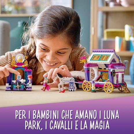 LEGO Friends 41688 Il Caravan Magico, Set di Costruzioni per Bambini, Parco Giochi con 2 Mini Bamboline, 1 Cavallo e 1 Gufo - 2