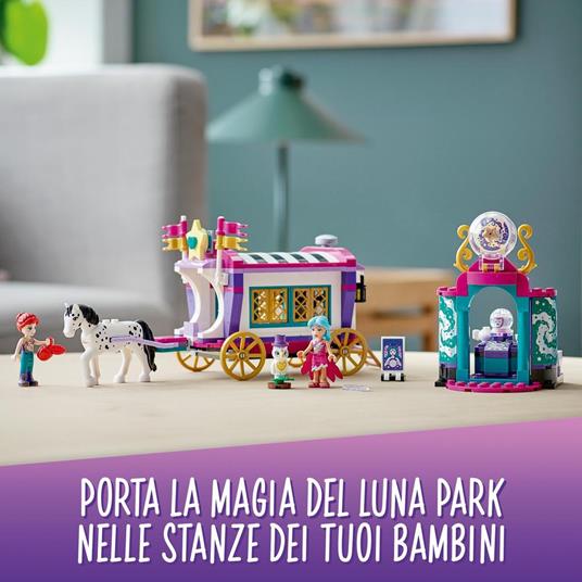 LEGO Friends 41688 Il Caravan Magico, Set di Costruzioni per Bambini, Parco Giochi con 2 Mini Bamboline, 1 Cavallo e 1 Gufo - 6