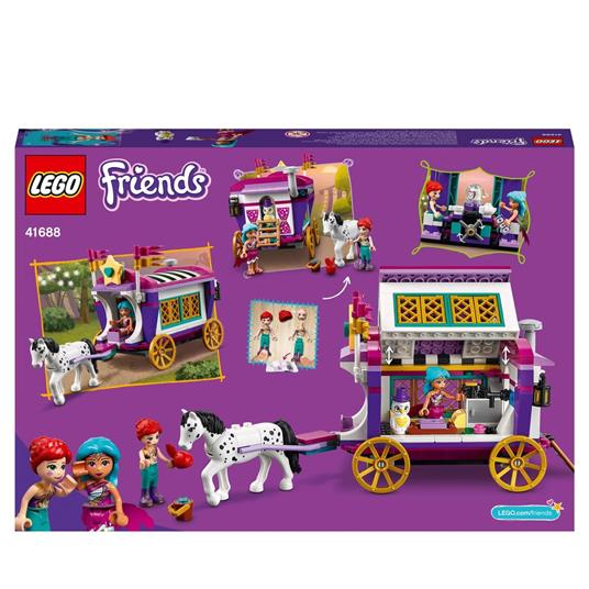 LEGO Friends 41688 Il Caravan Magico, Set di Costruzioni per Bambini, Parco Giochi con 2 Mini Bamboline, 1 Cavallo e 1 Gufo - 8