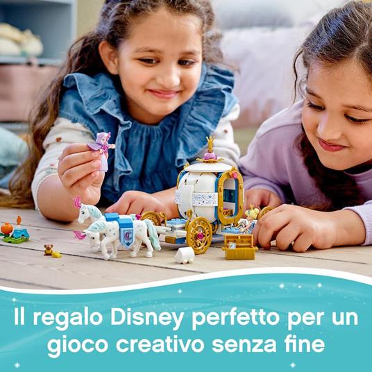 LEGO Disney Princess 43192 La Carrozza Reale di Cenerentola con 2 Mini Bamboline e Cavalli, Giocattolo e Idea Regalo - 3