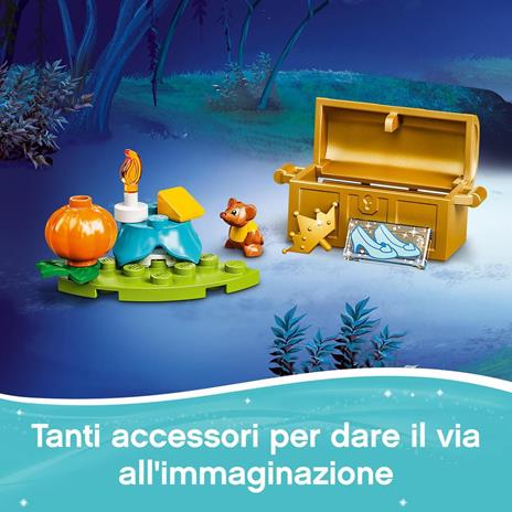 LEGO Disney Princess 43192 La Carrozza Reale di Cenerentola con 2 Mini Bamboline e Cavalli, Giocattolo e Idea Regalo - 4