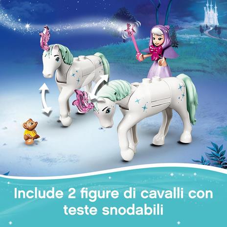 LEGO Disney Princess 43192 La Carrozza Reale di Cenerentola con 2 Mini Bamboline e Cavalli, Giocattolo e Idea Regalo - 5