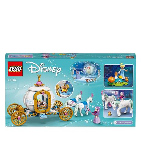 LEGO Disney Princess 43192 La Carrozza Reale di Cenerentola con 2 Mini Bamboline e Cavalli, Giocattolo e Idea Regalo - 9