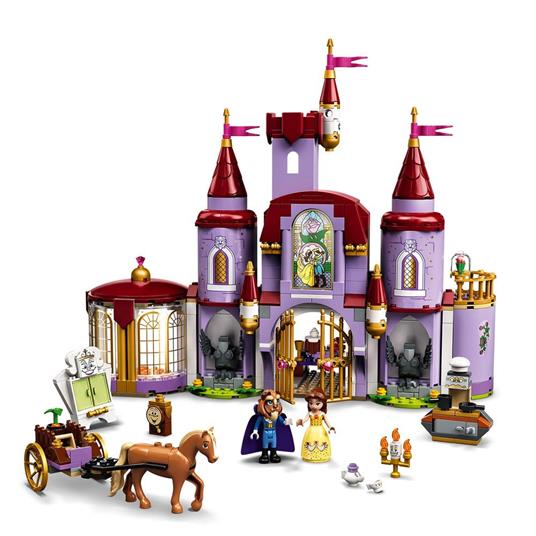 LEGO Disney Princess 43196 Il Castello di Belle e della Bestia, Set delle  Principesse con 3 Mini Bamboline