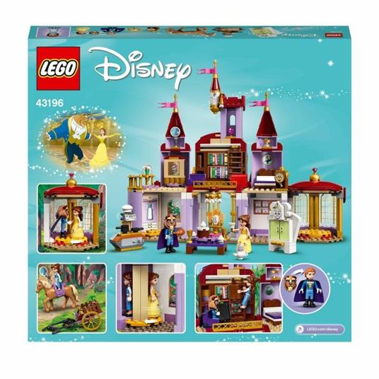 LEGO Disney Princess 43196 Il Castello di Belle e della Bestia, Set delle Principesse con 3 Mini Bamboline - 10