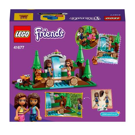 LEGO Friends 41677 La Cascata nel Bosco, Set di Costruzioni per Bambini di 5 Anni con le Mini Bamboline di Andrea e Olivia - 8